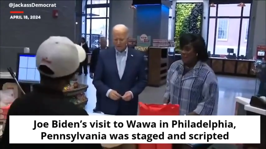 Joe Biden’s Staged Visit To Wawa In Philadelphia